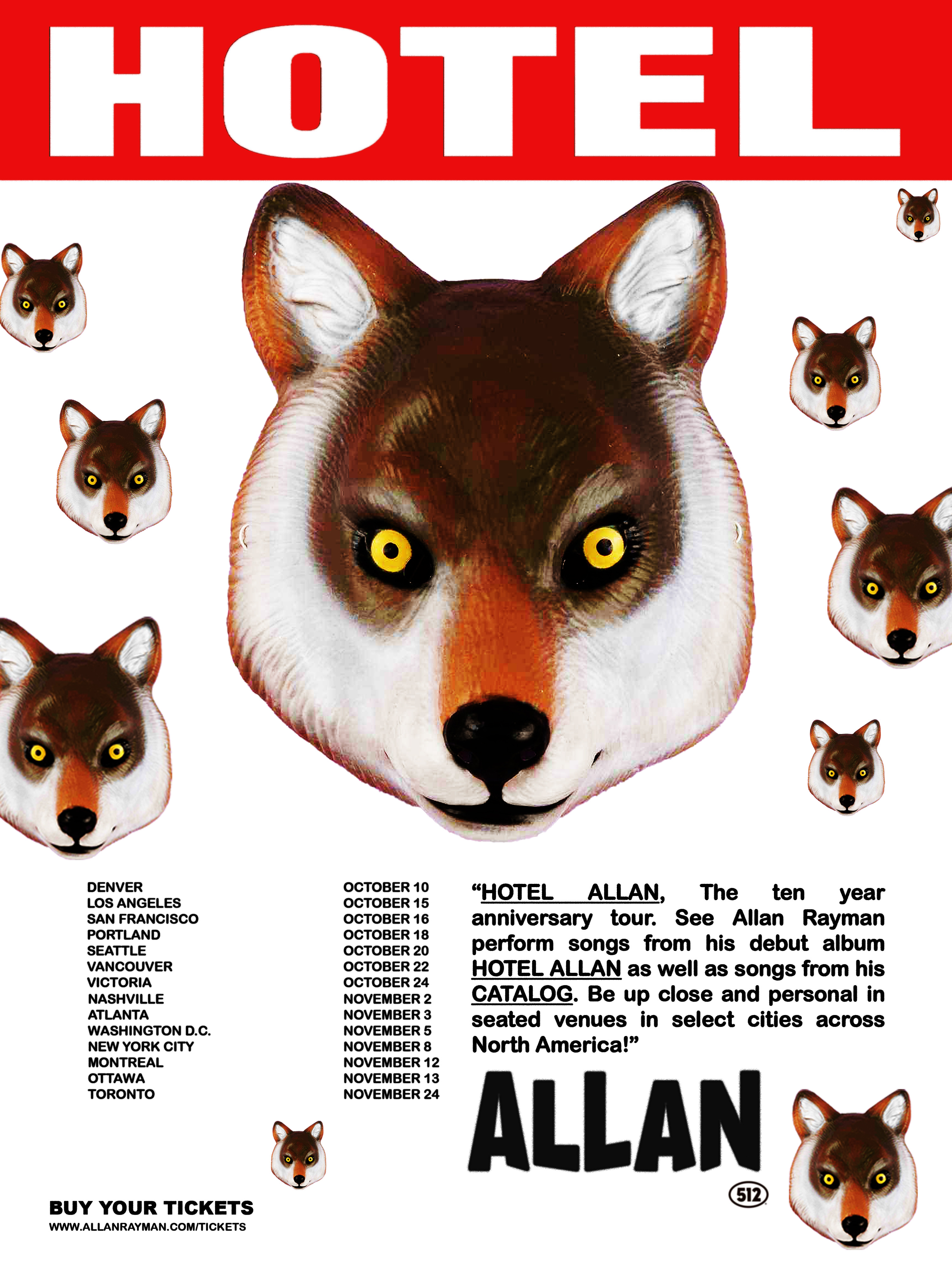 Allan Rayman: Hotel Allan 10 Year Anniversary Tour
